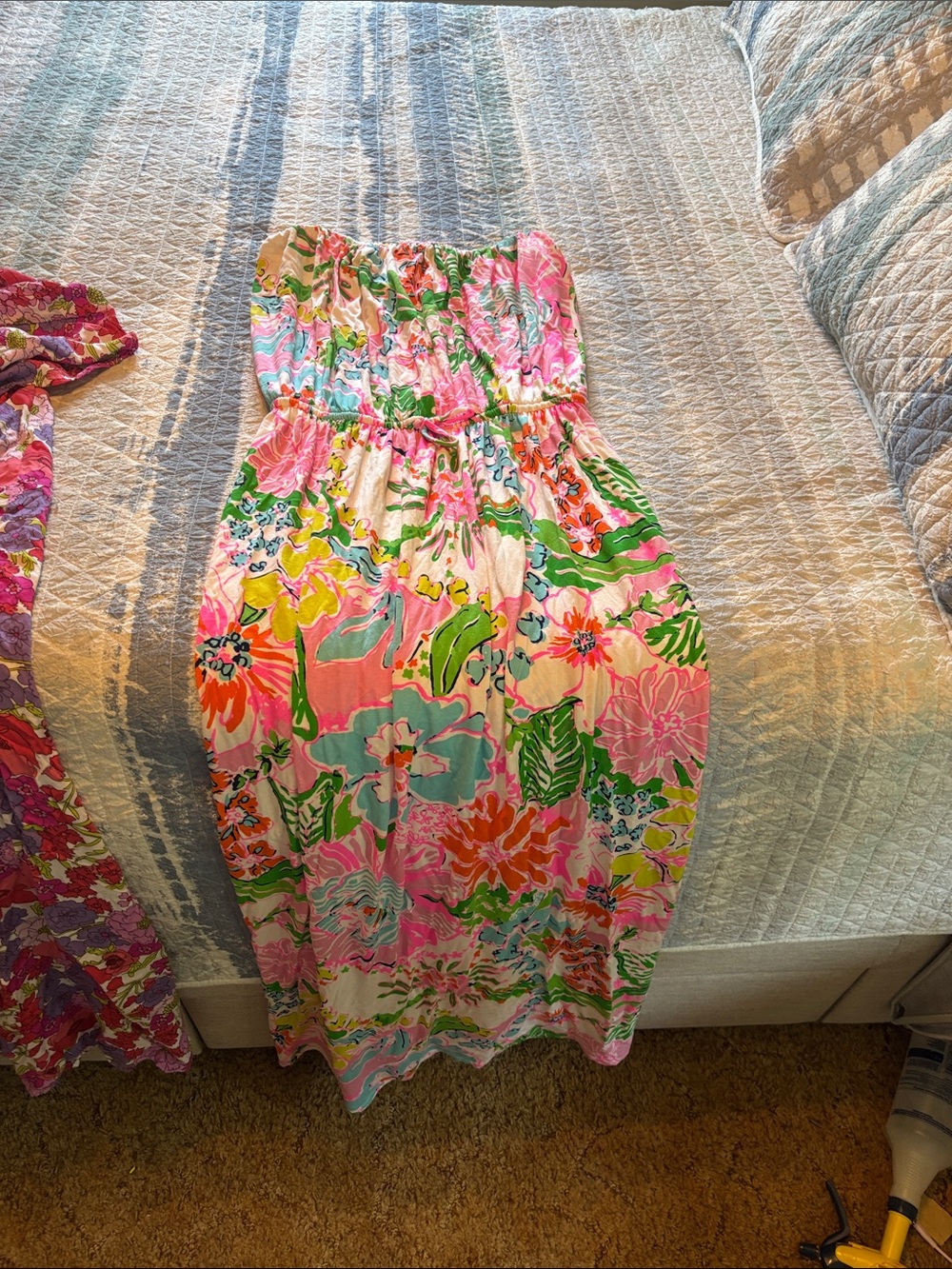 Vibrant Floral Strapless Sundresses - Picture 4 of 5